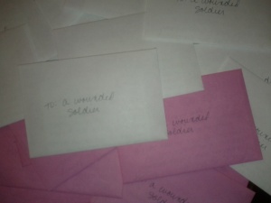 letters for wounded soldiers